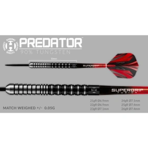 Šipky Harrows Predator 90% Steeltip