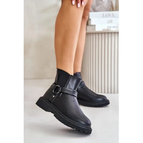 Dámské kotníkové boty 00274A128 Černá - Big Star