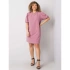 Špinavě růžové plus size šaty z bavlny (RV-SK-6319.65)
