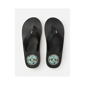 Žabky RIP CURL Bob Cush s otevřenou špičkou - černé Žabky RIP CURL Bob Cush s otevřenou špičkou - černé