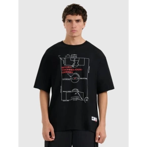 Pánské tričko oversize s potiskem 4F 4FRAW25TTSHM3257-20S Pánské tričko oversize s potiskem 4F 4FRAW25TTSHM3257-20S