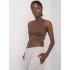 Dámský top TK RP TP 333435.19P tmavě hnědý