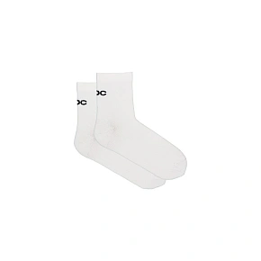 Cyklistické ponožky POC Cadence Road Short Socks, bílé