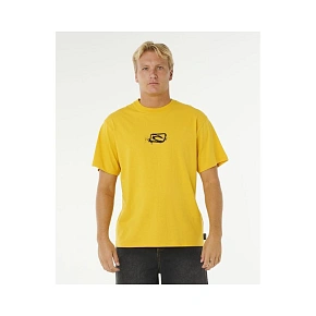 Pánské tričko RIP CURL Medina Inner Vision Spray Tee, žluté Pánské tričko RIP CURL Medina Inner Vision Spray Tee, žluté