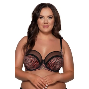 Dámská podprsenka  TIGER SSS 1130/3 Terakota s černou - AVA