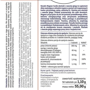 Novativ Magnesium Cardio 50 potahovaných tablet