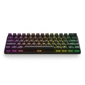 SteelSeries Apex Pro Mini herní klávesnice LED světlo RGB US Wireless OmniPoint nastavitelný mechanický spínač Bezdrátové připojení Bluetooth