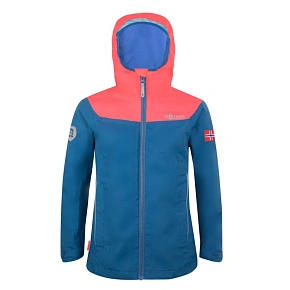Trollkids Dívčí bunda Bergen midnight blue/coral (611-138) dětská bunda do deště pro dívky Trollkids Dívčí bunda Bergen midnight blue/coral (611-138) dětská bunda do deště pro dívky