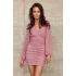 Dámské šaty SUK0394 starorůžová - Roco Fashion