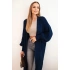 Dlouhý kardigan 34855 svetr tmavě modrý - Kesi