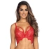 Dámská podprsenka / polokorzet V-9581 Červená - Axami