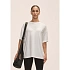 Dámské tričko Casall Oversized Cotton Blend Tee, bílé
