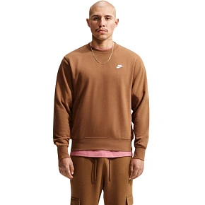 Pánská mikina Nike Club FT světle hnědá FN3888 270 2XL