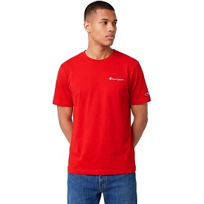 Pánské tričko Champion SS Tee červené 221798 RS067 pánské