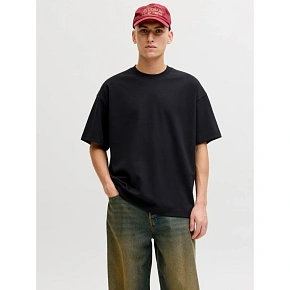 Jack&Jones pánské tričko JJEBARRON TEE SS O-NECK NOOS 12298906 BLACK