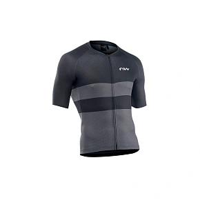 Cyklistické tričko NORTHWAVE Blade Air Jersey Short Sleeve – černé/tmavě šedé