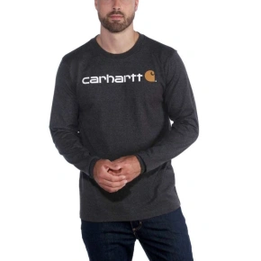 Carhartt Core Logo T-Shirt L/S mikina bez kapuce - carbon heather Carhartt Core Logo T-Shirt L/S mikina bez kapuce - carbon heather