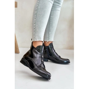 Dámské kotníkové boty HY42-717 Černá - S.Barski