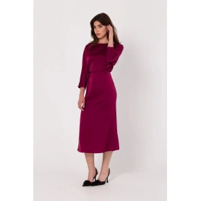Dámské šaty K177 bordó - Makover