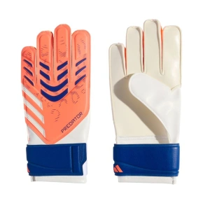 Dětské brankářské rukavice adidas Predator Glove Training bílo-oranžové JN5361 Dětské brankářské rukavice adidas Predator Glove Training bílo-oranžové JN5361