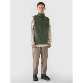 Pánské tričko bez rukávů se stojáčkem 4F 4FRAW24TVESM172-43S