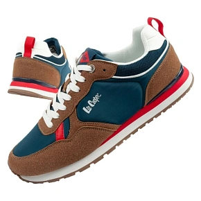 Lee Cooper sportovní obuv pánské tenisky módní pohodlné odolné tmavě modré hnědé