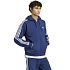 Pánská mikina adidas Essentials 3-Stripes Fleece Full-Zip Hoodie, tmavě modrá KY4144