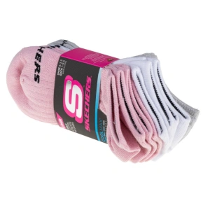 Skechers 6ks Dívčí froté no show S115059-PKGY vícebarevné 31-34