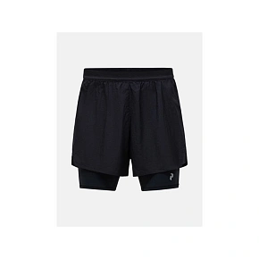 Pánské šortky PEAK PERFORMANCE M Discover 2-In-1 Shorts, černé Pánské šortky PEAK PERFORMANCE M Discover 2-In-1 Shorts, černé