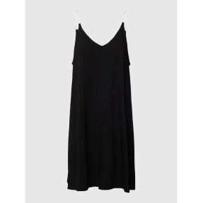 Dámská krátká noční košile s ramínky YI2222635 001 černá - DKNY