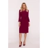 Dámské šaty S415 Bordó - Stylove