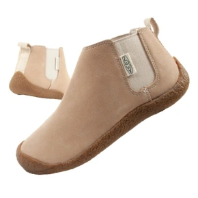 Keen dámské boty Mosey Chelsea leather boots light beige dámské