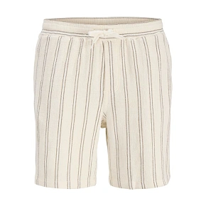 Jack&Jones pánské pruhované šortky JPSTJAIDEN COBA STRIPE JOG SHORTS REG SN 12274413 Antique White Stripes