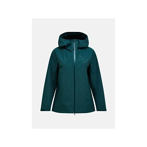 Dámská bunda PEAK PERFORMANCE W Treeline Hipe 2.5L Shell Jacket, zelená barva Dámská bunda PEAK PERFORMANCE W Treeline Hipe 2.5L Shell Jacket, zelená barva