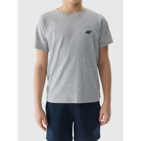 Hladké bavlněné tričko pro chlapce 4F Junior Hladké bavlněné tričko pro chlapce 4F Junior