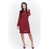 Dámské šaty M51965 vínové - Adika Collection