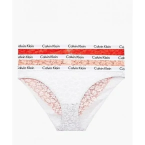 Krajkové kalhotky 3-pack - QD3926E - W5F - Mix barev - Calvin Klein