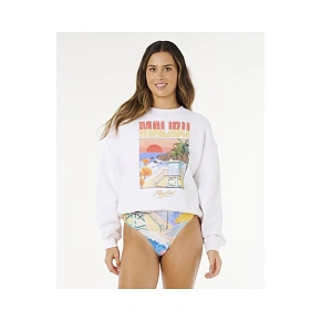 Dámská mikina RIP CURL Hayley O O/S Drop Shldr Crew bílá pánská Dámská mikina RIP CURL Hayley O O/S Drop Shldr Crew bílá pánská