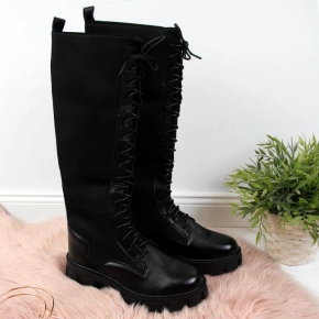 Dámské boty Bagger s ponožkou černé Sabatina Dámské boty Bagger s ponožkou černé Sabatina