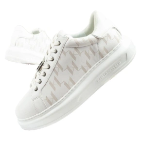 Karl Lagerfeld Kapri pánské tenisky kožené bílé