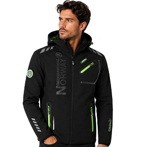 Softshellová bunda pánský Geographical Norway ROYAUTE MEN ASS A BS2 056 (WT1804H/GN-BLACK / zelená)