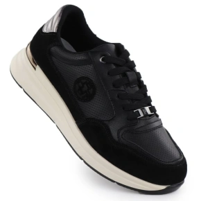 Dámské černé kožené polobotky Filippo DP7106/25