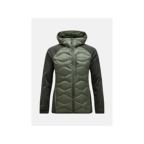 Bunda Peak Performance M Helium Down Hybrid Hood Green