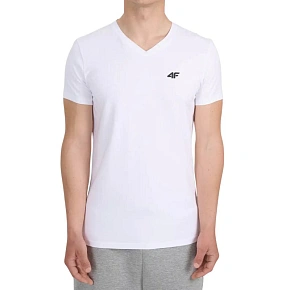 Pánské tričko 4F M3339 white 4FWMM00TTSHM3339 10S pánské