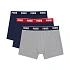 Pánské boxerky Puma, balení po 3 kusech, tmavě modré a šedé, 947130 05
