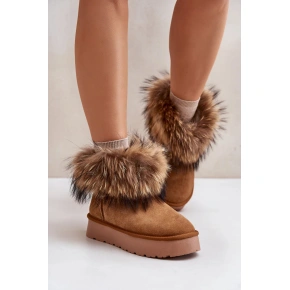 Sněhule W5893 hnědé - Step in style