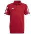 Dětské bavlněné tričko adidas Tiro 23 Competition Polo červené HI4715