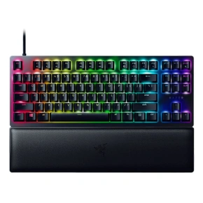 Razer Hunter V2 bez numerické klávesy, herní klávesnice, optická, LED RGB, USA, černá, drátová, klikací fialový spínač Razer Hunter V2 bez numerické klávesy, herní klávesnice, optická, LED RGB, USA, černá, drátová, klikací fialový spínač