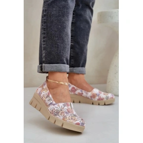 Dámské polobotky RMR23109D-7 Béžová mix - Jezzi