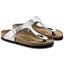 Dámské žabky Birkenstock Gizeh Birko-Flor silver regular wide (0043851) dámské